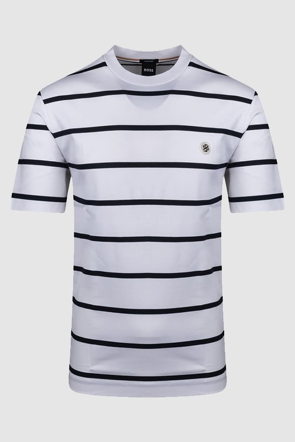 ΜΠΛΟΥΖΑ T-SHIRT BOSS - 102 ΛΕΥΚΟ